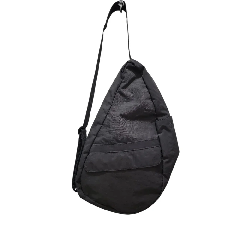 AmeriBag Healthy Back Bag Sling Bag Unisex Solid Gray Nylon 19